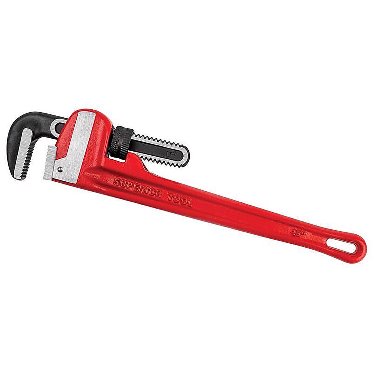 Superior Tool 2818 Pro-Line 2-1/2 in. Heavy Duty Pipe Wrench Red 1 pc