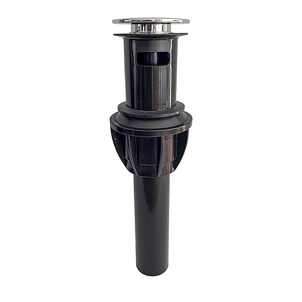 Keeney K820-72 1-1/4 in. Chrome Plastic Push Button Drain with Overflow