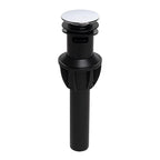 Keeney K820-72 1-1/4 in. Chrome Plastic Push Button Drain with Overflow