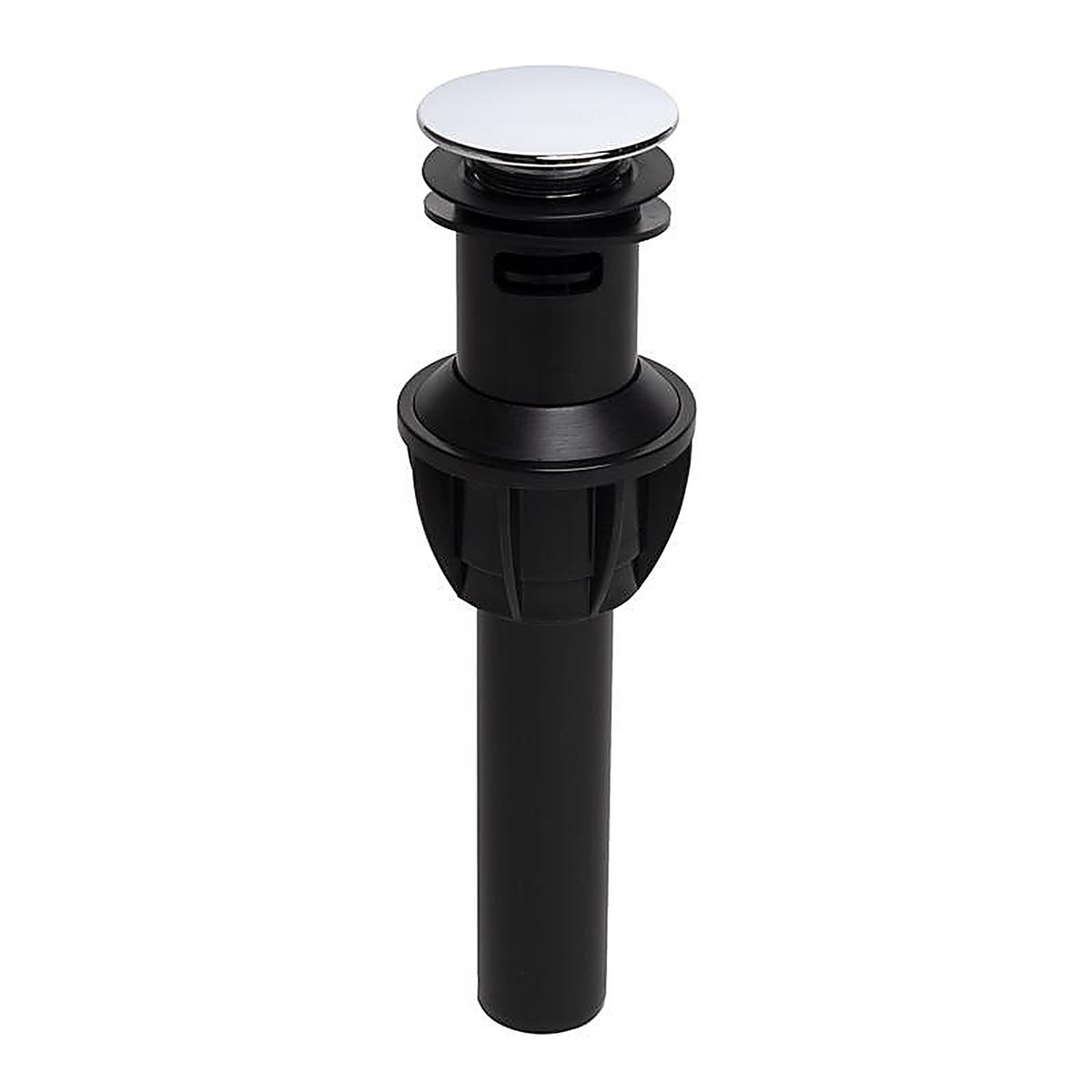 Keeney K820-72 1-1/4 in. Chrome Plastic Push Button Drain with Overflow