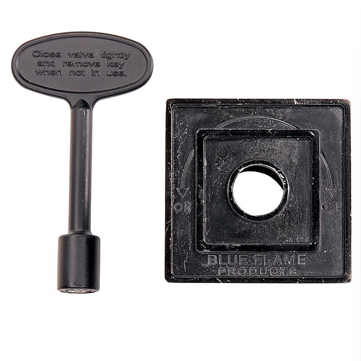 Blue Flame DKS.0505 Black Flat Zinc Gas Valve Flange Kit