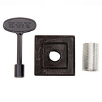 Blue Flame DKS.0505 Black Flat Zinc Gas Valve Flange Kit