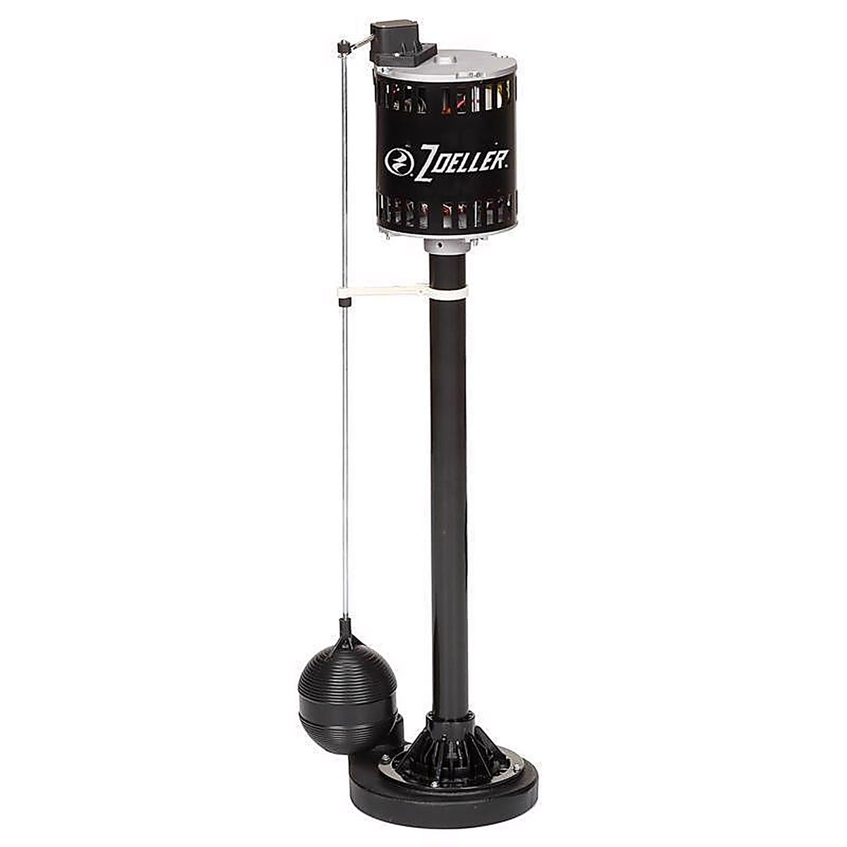 Zoeller - 1084-0001 - 1/2 HP 3900 GPH Cast Iron Vertical Float Switch AC Pedestal Sump Pump 8 Ft
