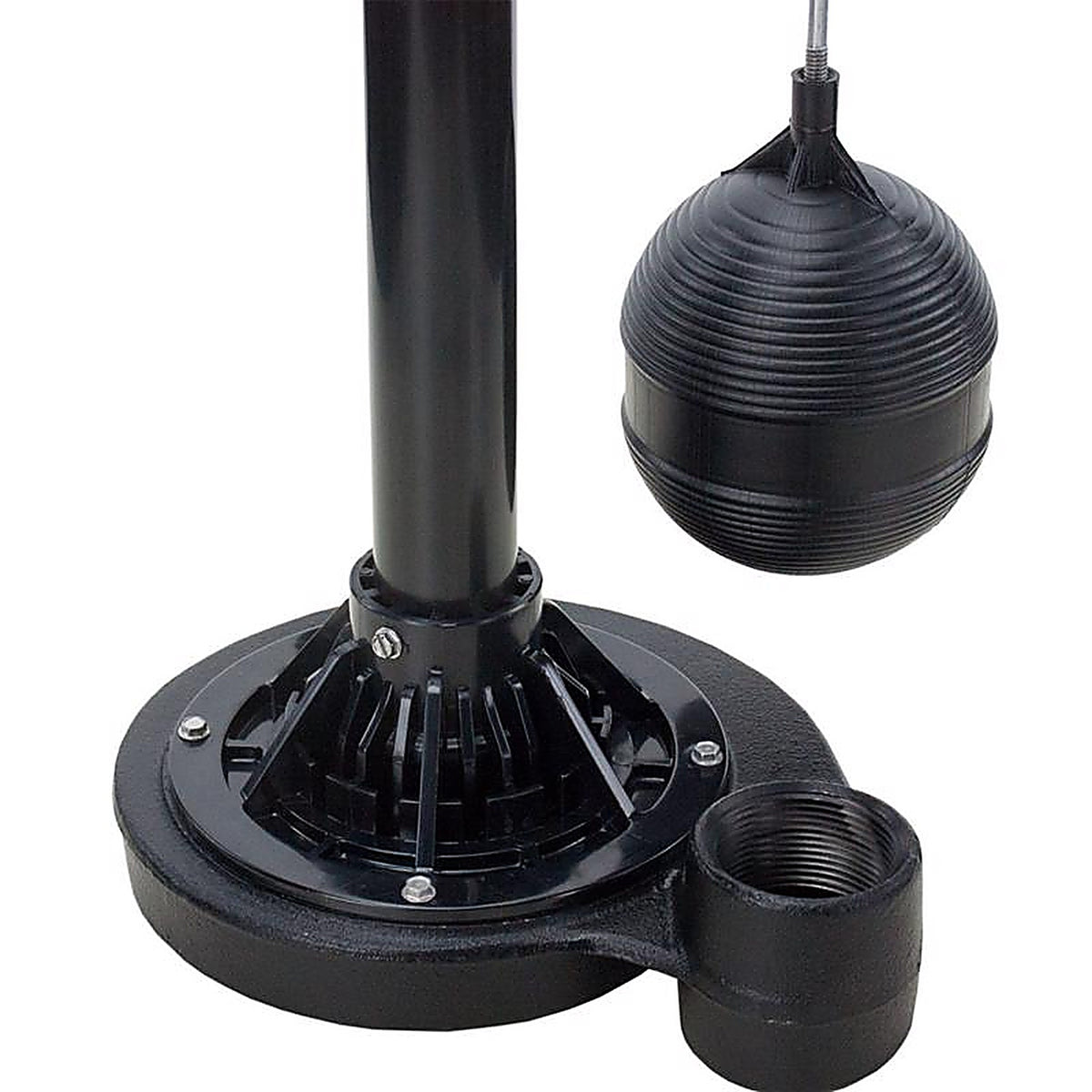 Zoeller - 1084-0001 - 1/2 HP 3900 GPH Cast Iron Vertical Float Switch AC Pedestal Sump Pump 8 Ft