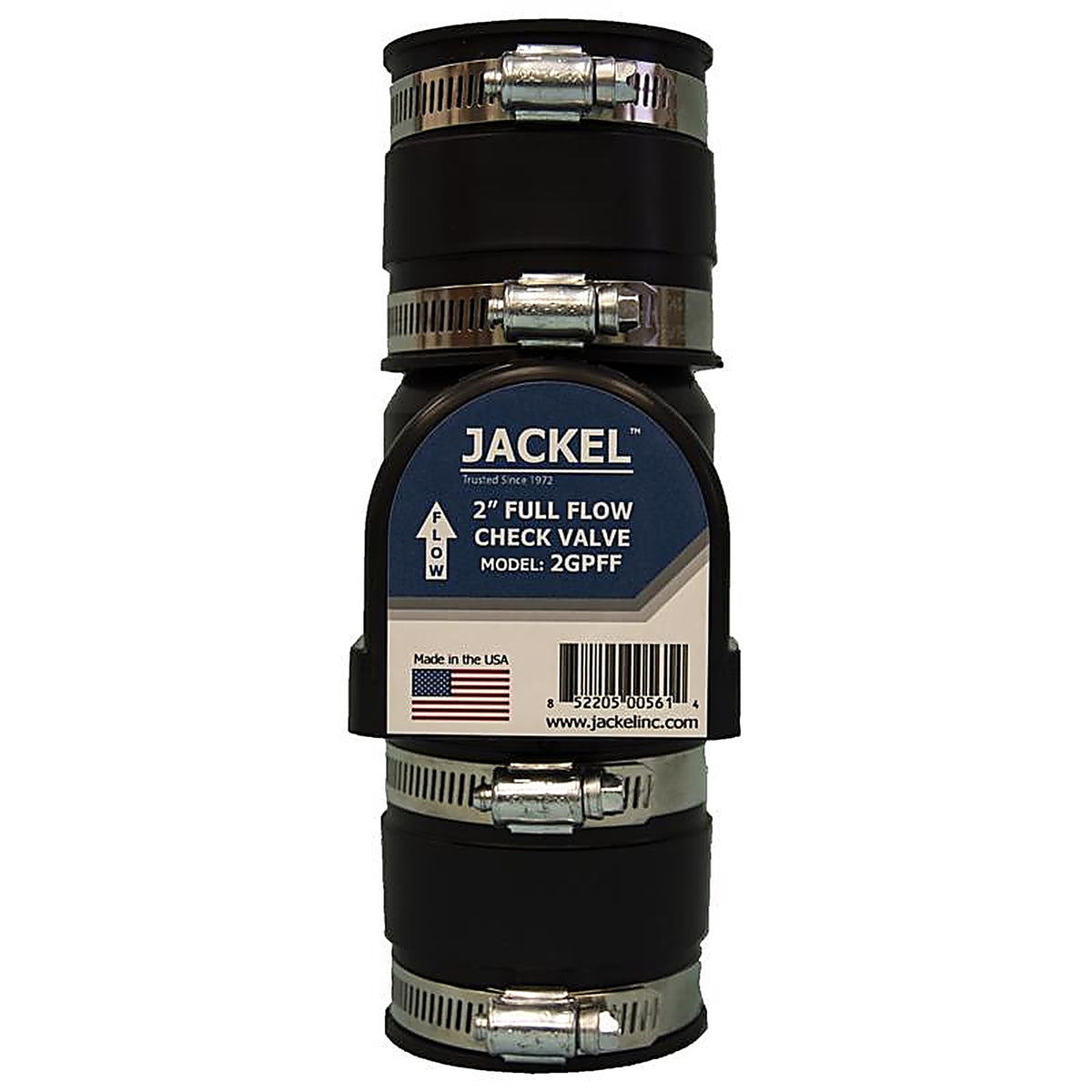 Jackel - 2GPFF - 2 In. D X 2 In. D PVC Sewage Check Valve