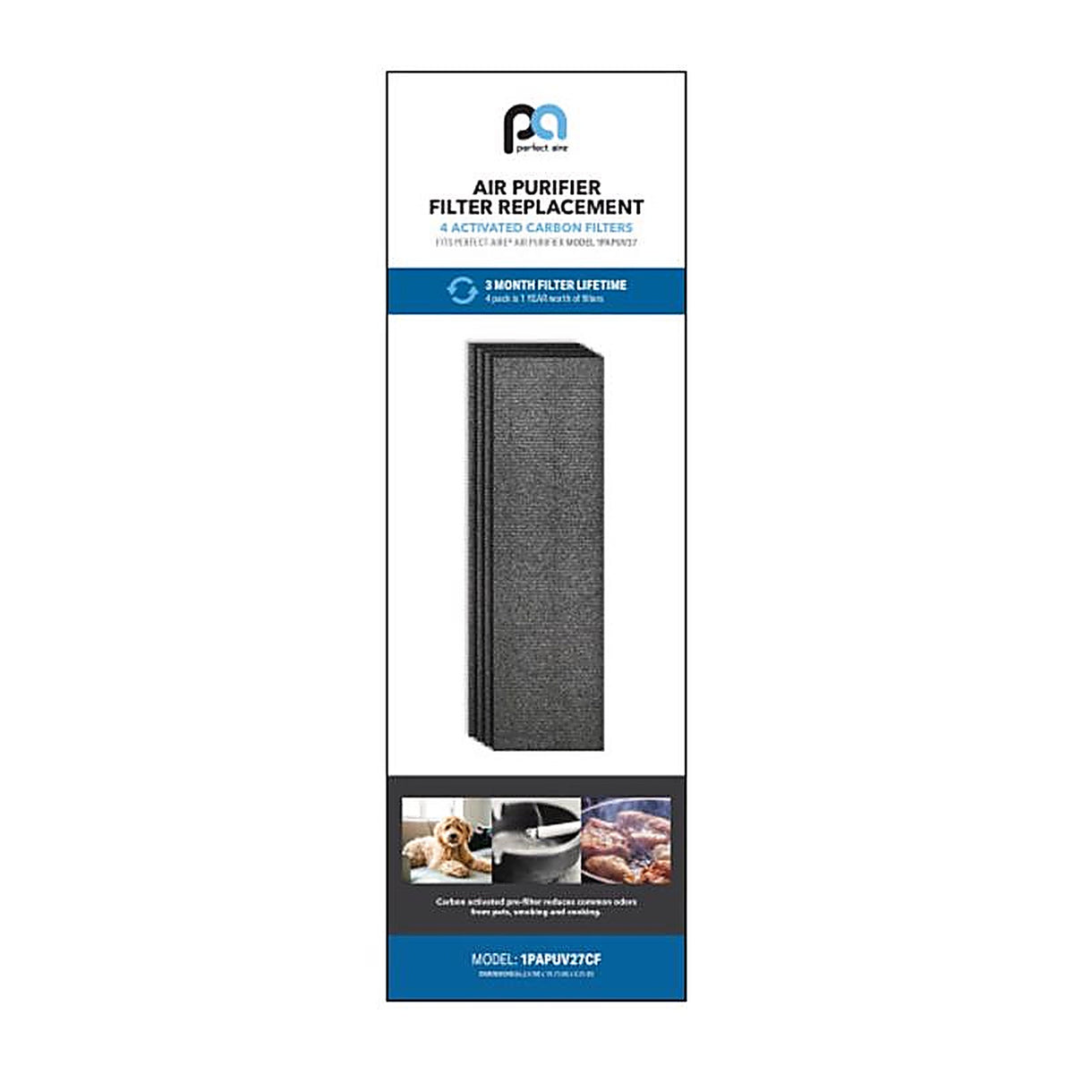 Perfect Aire 1PAPUV27CF 18.75 in. H X 6 in. W Rectangular Carbon Pre-Filter