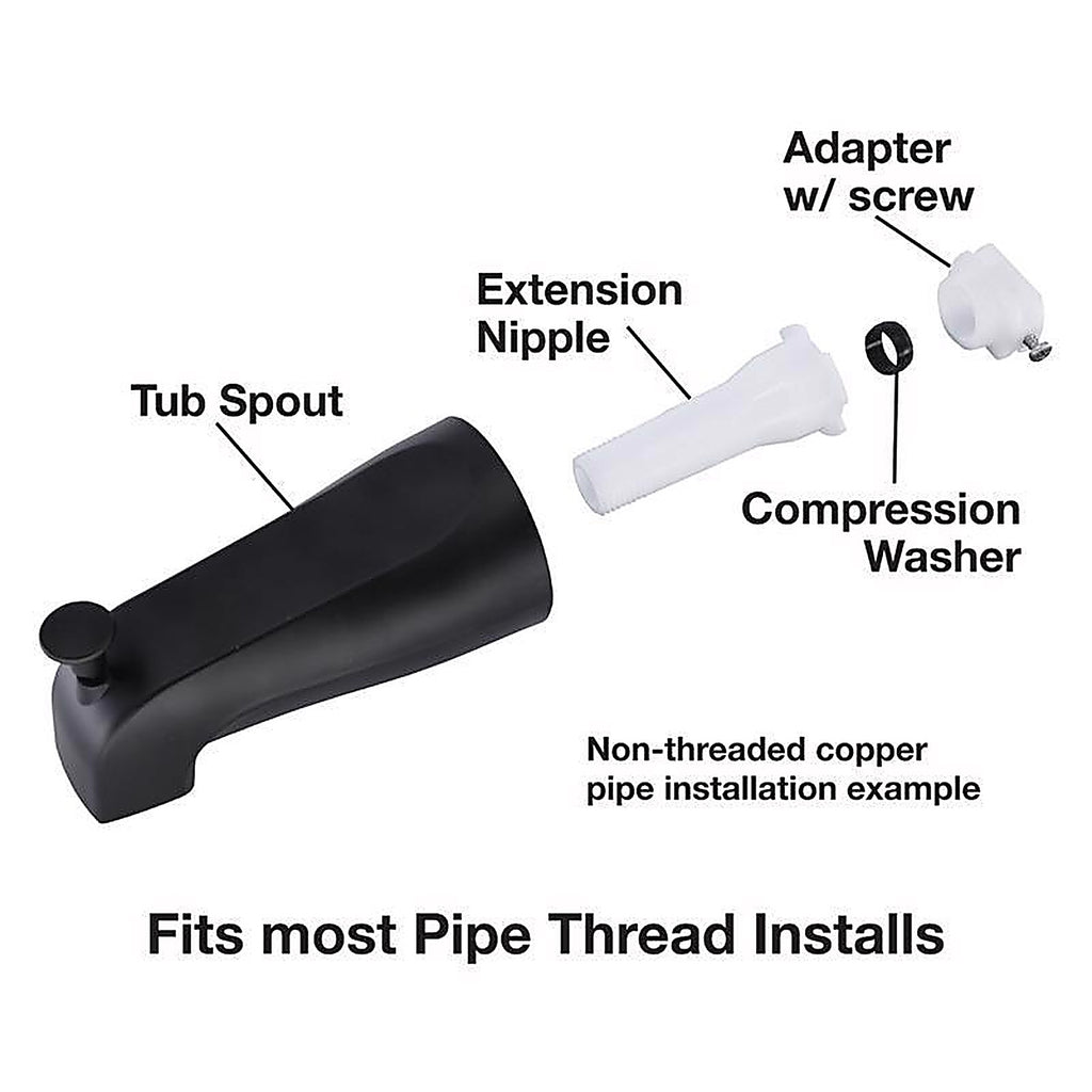 Danco - 9D00011079 - Matte Black Tub Spout