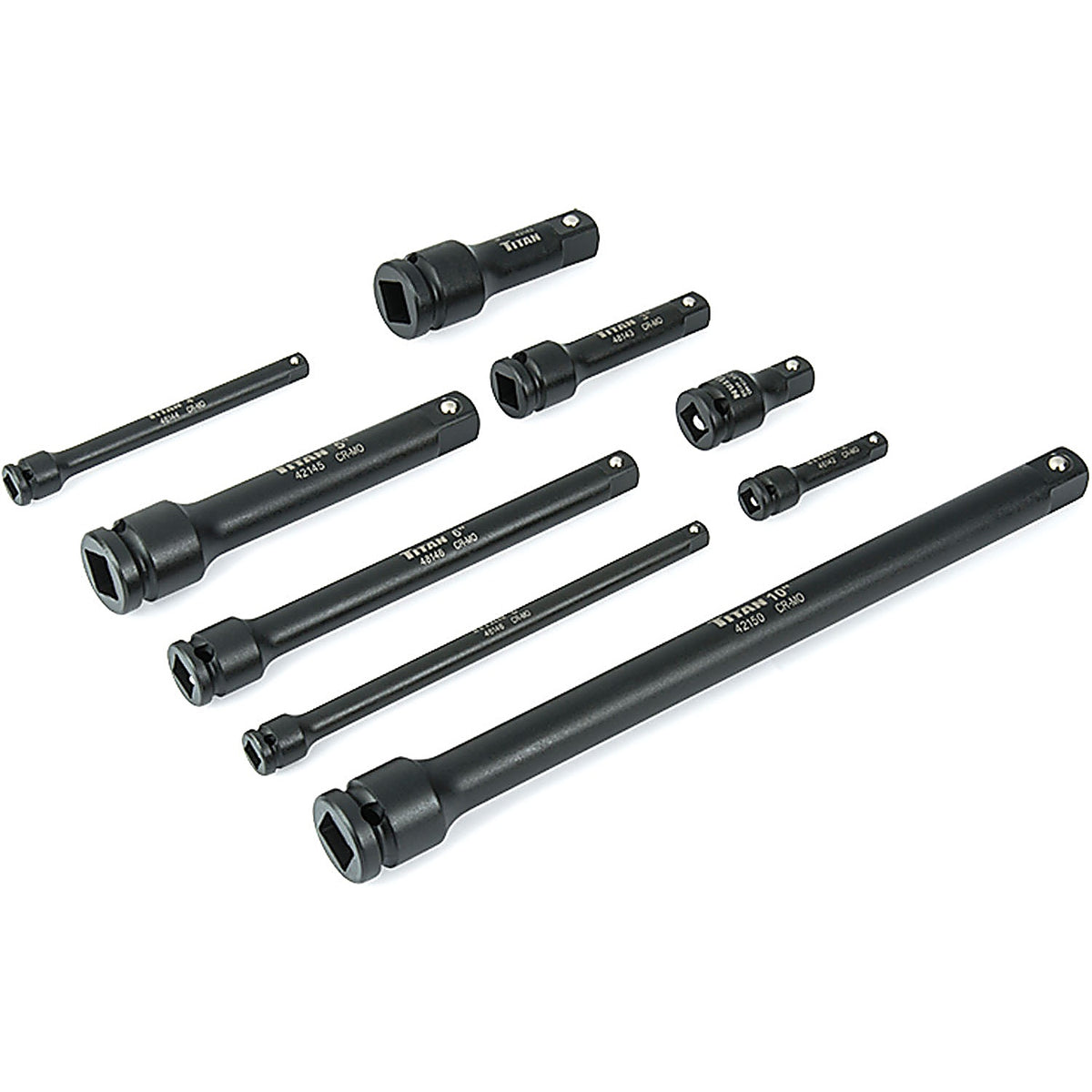 Titan 40109 9 Pc. Impact Extension Set