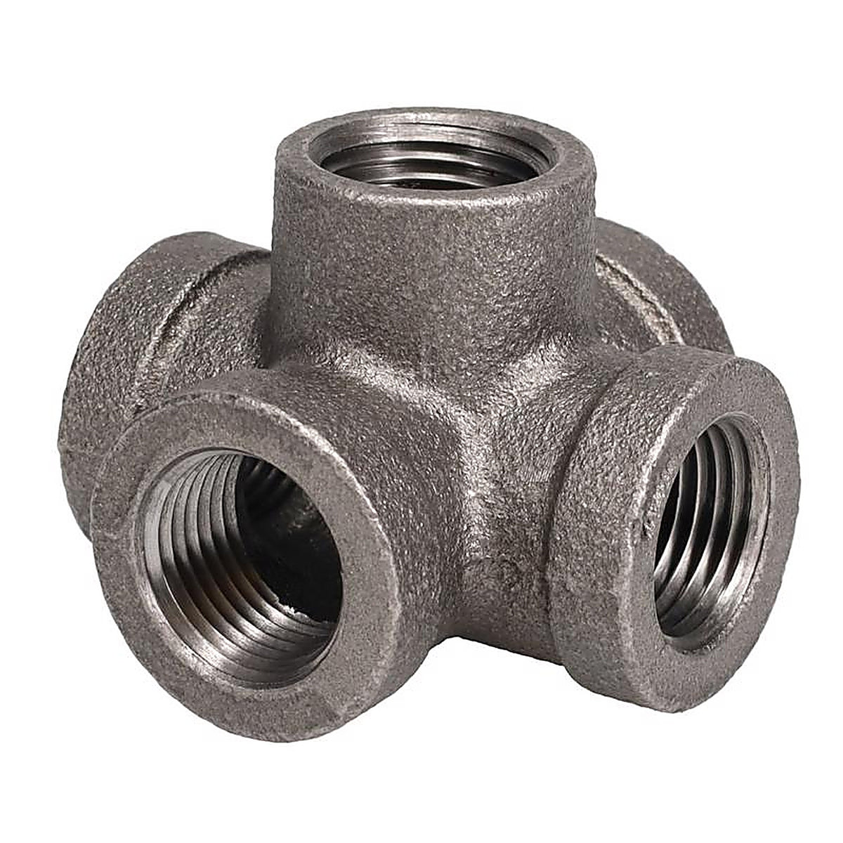 STZ Industries - 366 CRSO-12 - 1/2 in. FIP each T X 1/2 in. D FIP Black Malleable Iron 5-Way Cross Fitting