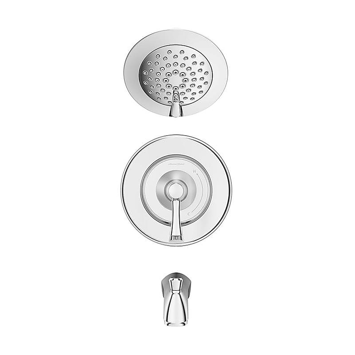 American Standard 7022502.002 Chancellor 1-Handle Chrome Tub and Shower Faucet