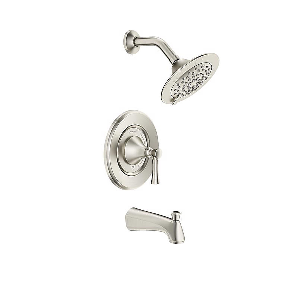 American Standard 7022502.295 Chancellor 1-Handle Brushed Nickel Tub and Shower Faucet