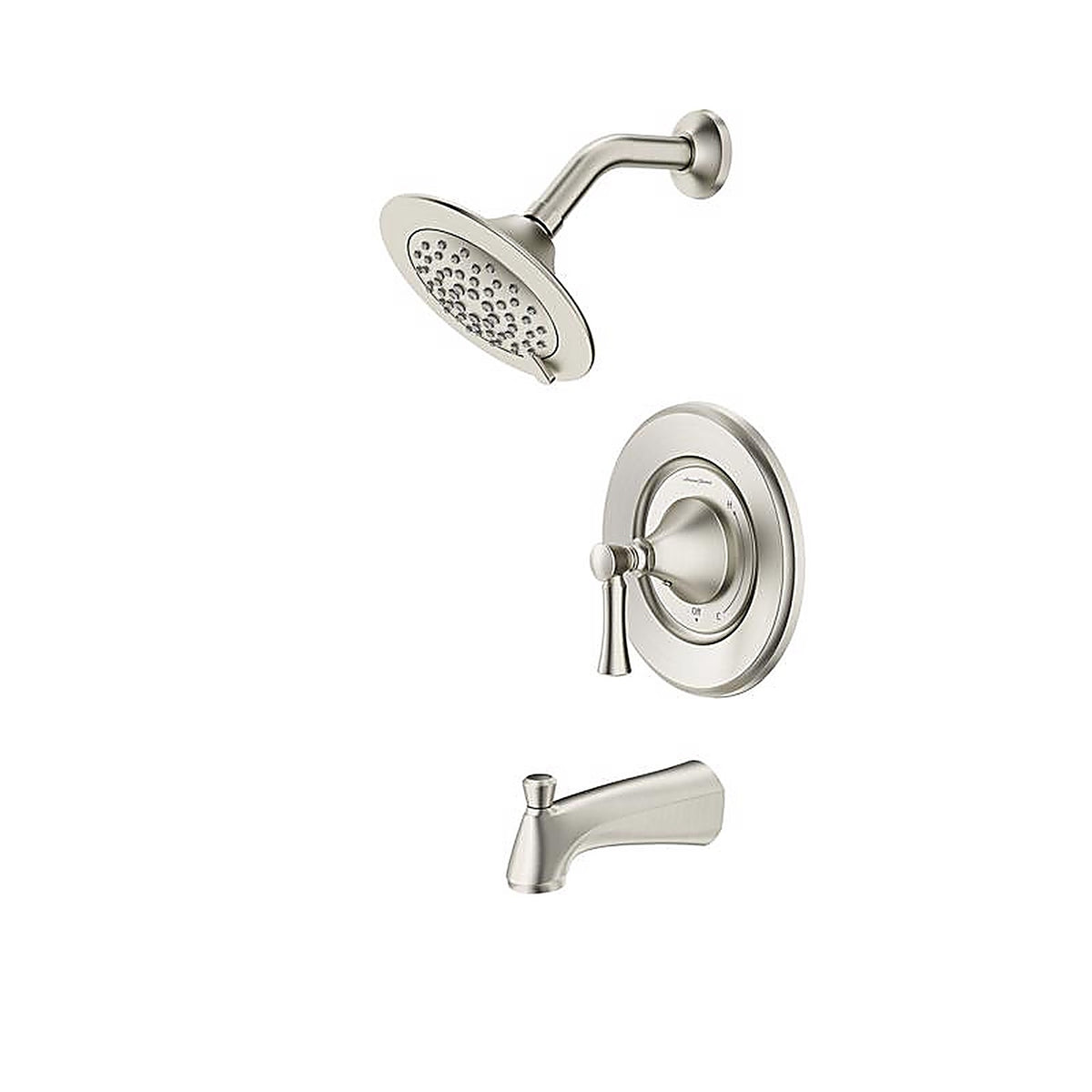 American Standard 7022502.295 Chancellor 1-Handle Brushed Nickel Tub and Shower Faucet