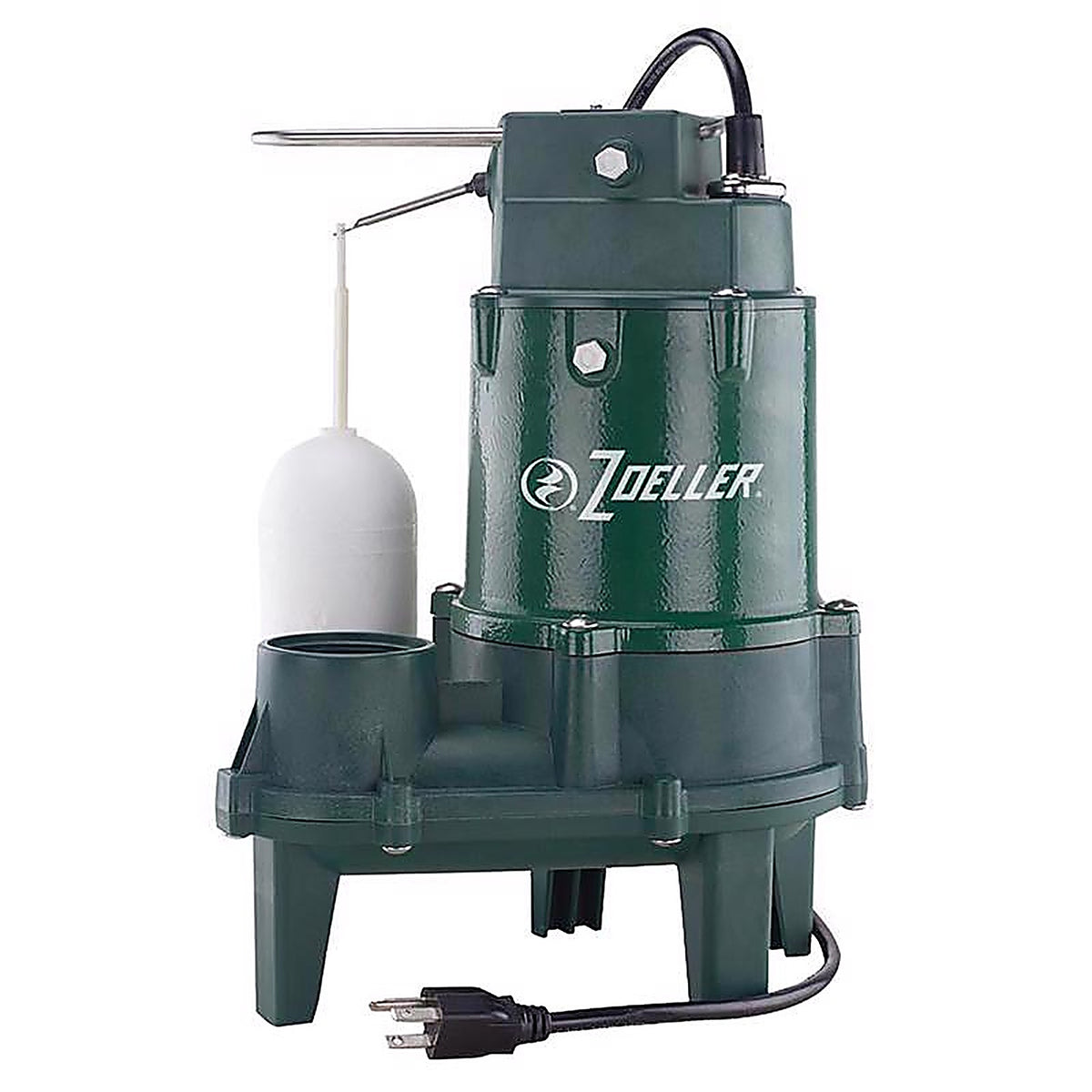 Zoeller - 1263-0001 - 1/2 HP 6000 GPH Cast Iron Vertical Float Switch Submersible Sewage Pump