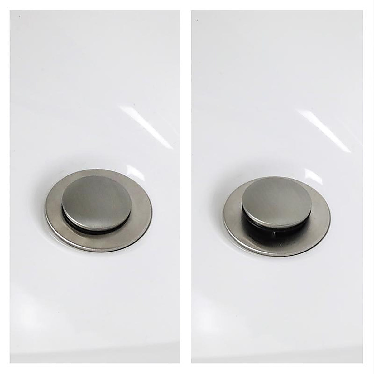 Danco 9D00011042 1.4 in. Brushed Nickel Plastic Replacement Pop Up Stopper