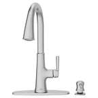 American Standard 9319300.075 Maven One Handle Stainless Steel Pull-Down Kitchen Faucet