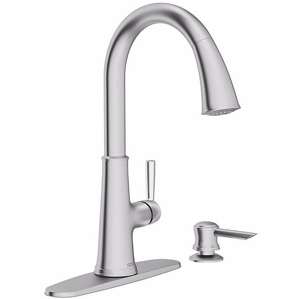American Standard 9319300.075 Maven One Handle Stainless Steel Pull-Down Kitchen Faucet