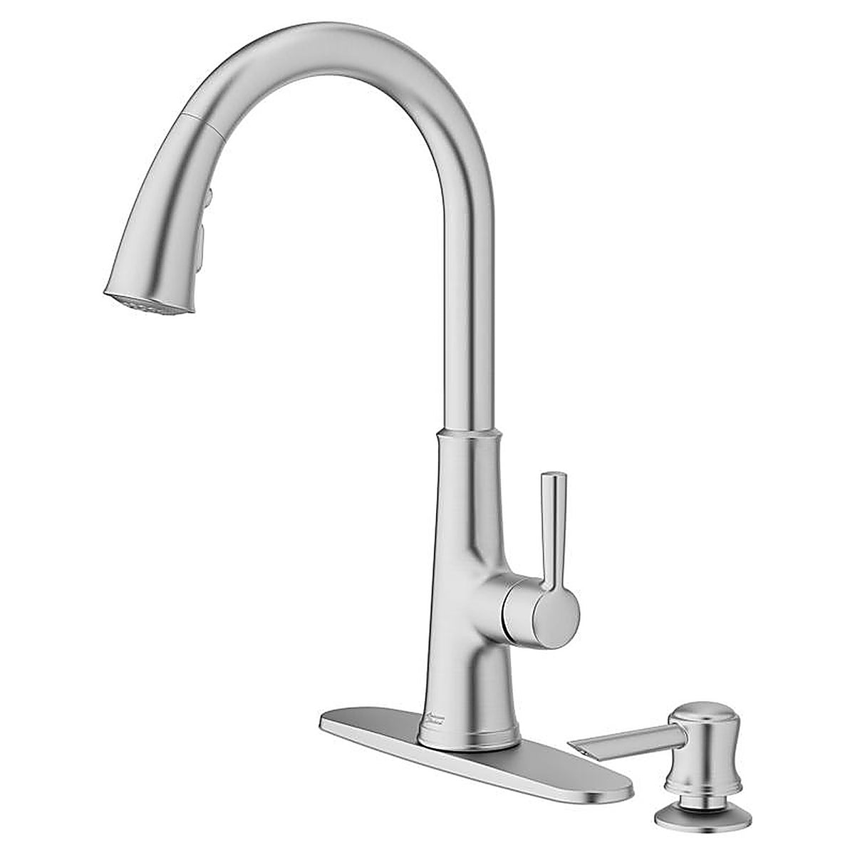 American Standard 9319300.075 Maven One Handle Stainless Steel Pull-Down Kitchen Faucet