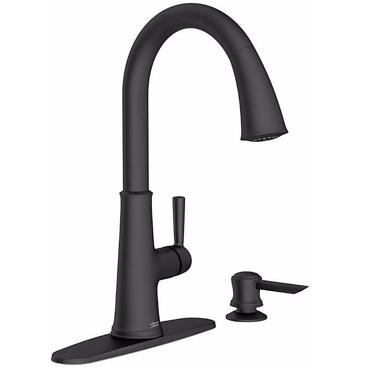 American Standard 9319300.243 Maven One Handle Matte Black Pull-Down Kitchen Faucet
