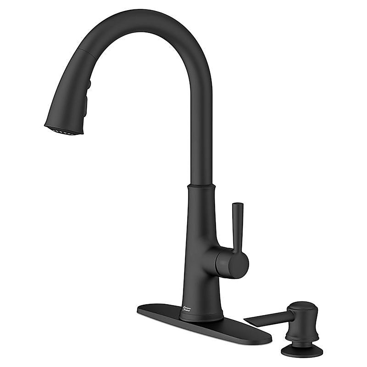 American Standard 9319300.243 Maven One Handle Matte Black Pull-Down Kitchen Faucet