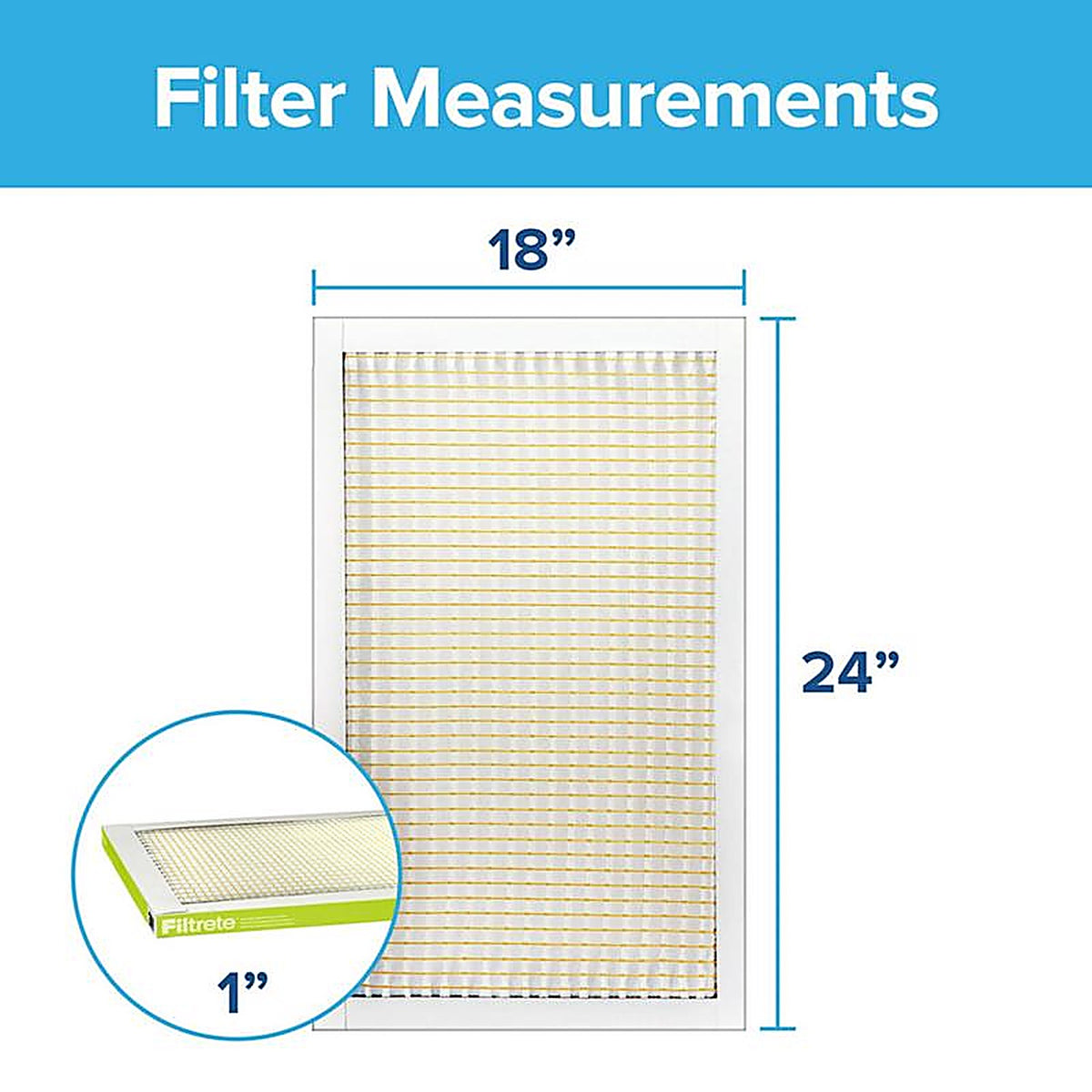 3M CL21-4 Filtrete 18 in. W X 24 in. H X 1 in. D 7 MERV Pleated Air Filter 1 pk