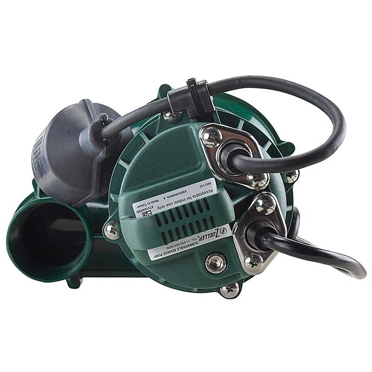 Zoeller - 1261-0001 - 1/3 HP 5280 GPH Cast Iron Tethered Float Switch Sewage Pump