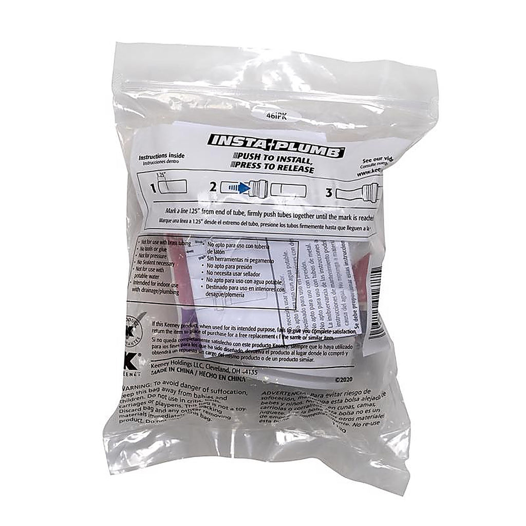 Keeney 10200IPK insta plumb 1-1/4 in. D Plastic J-Bend