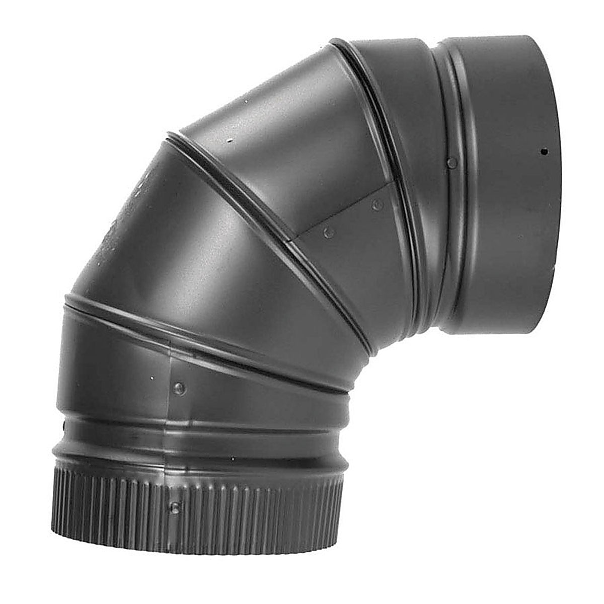 Selkirk DSP6E9-1 6 in. Dia. x 6 in. Dia. Adjustable 90 deg. Stainless Steel Stove Pipe Elbow