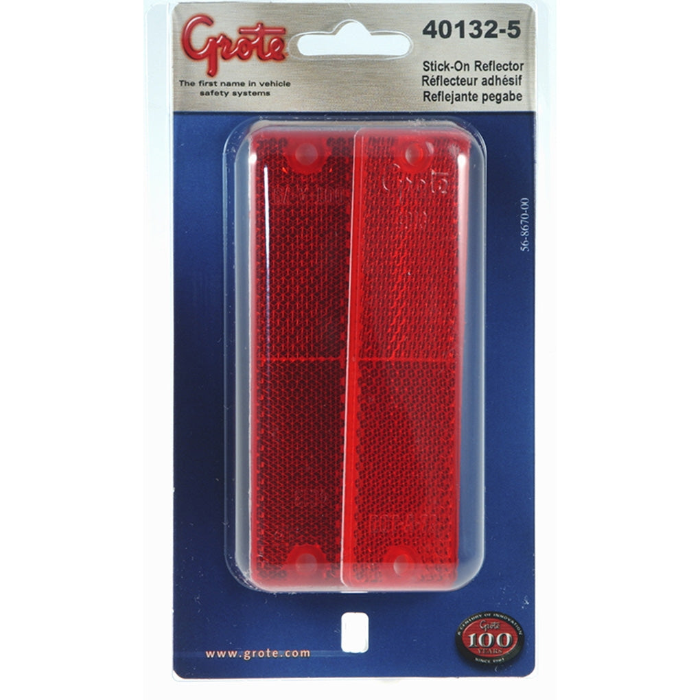 Grote 40132-5 Mini Stick-On Rectangular Reflectors