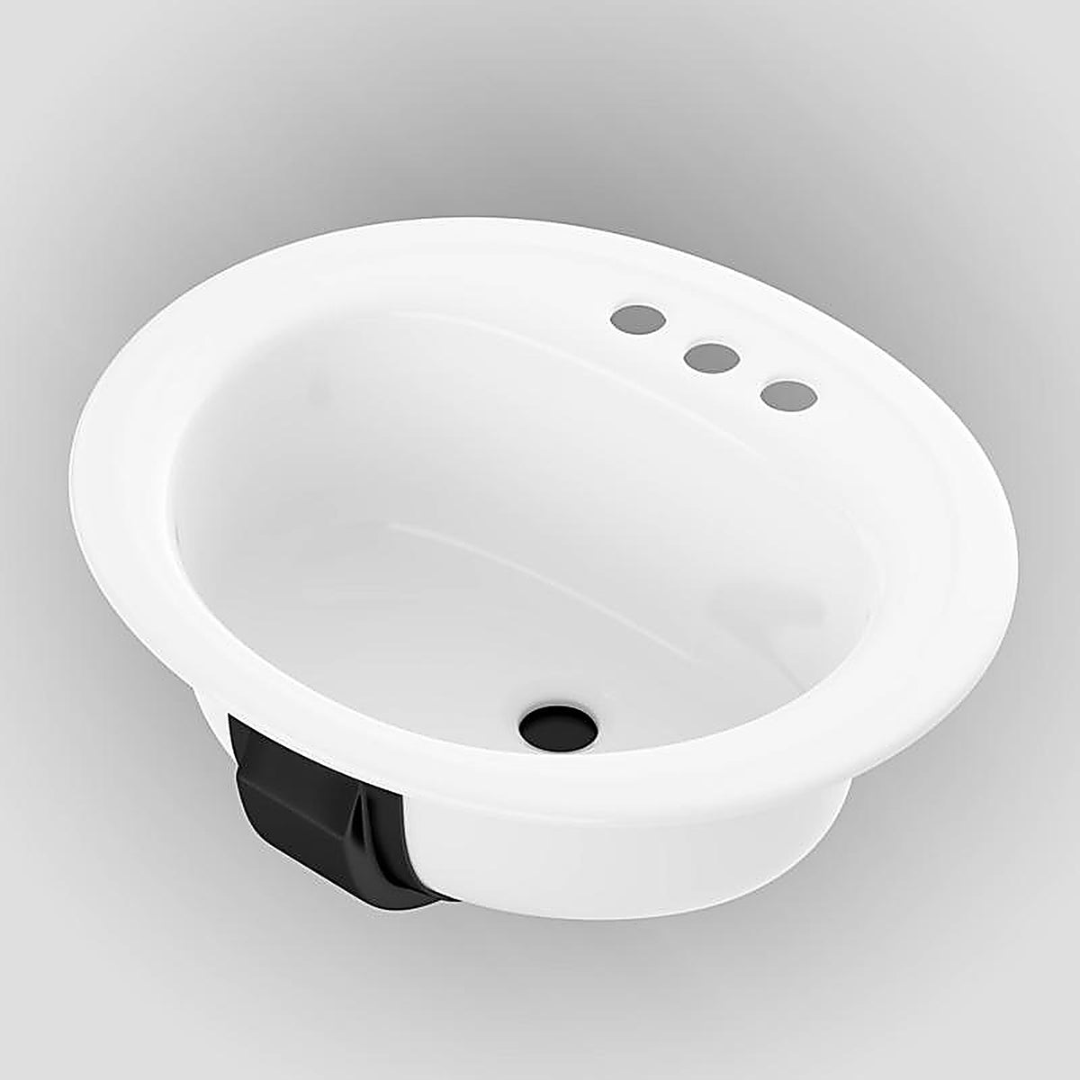 Bootz - 021-2445-00 - Azalea Enameled Steel Bathroom Sink 20 In. W X 6.5 In. D White