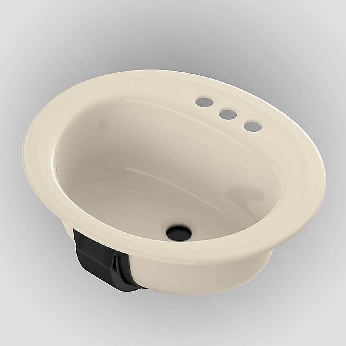 Bootz - 021-2445-06 - Azalea Enameled Steel Bathroom Sink 20 In. W X 6.5 In. D Bone