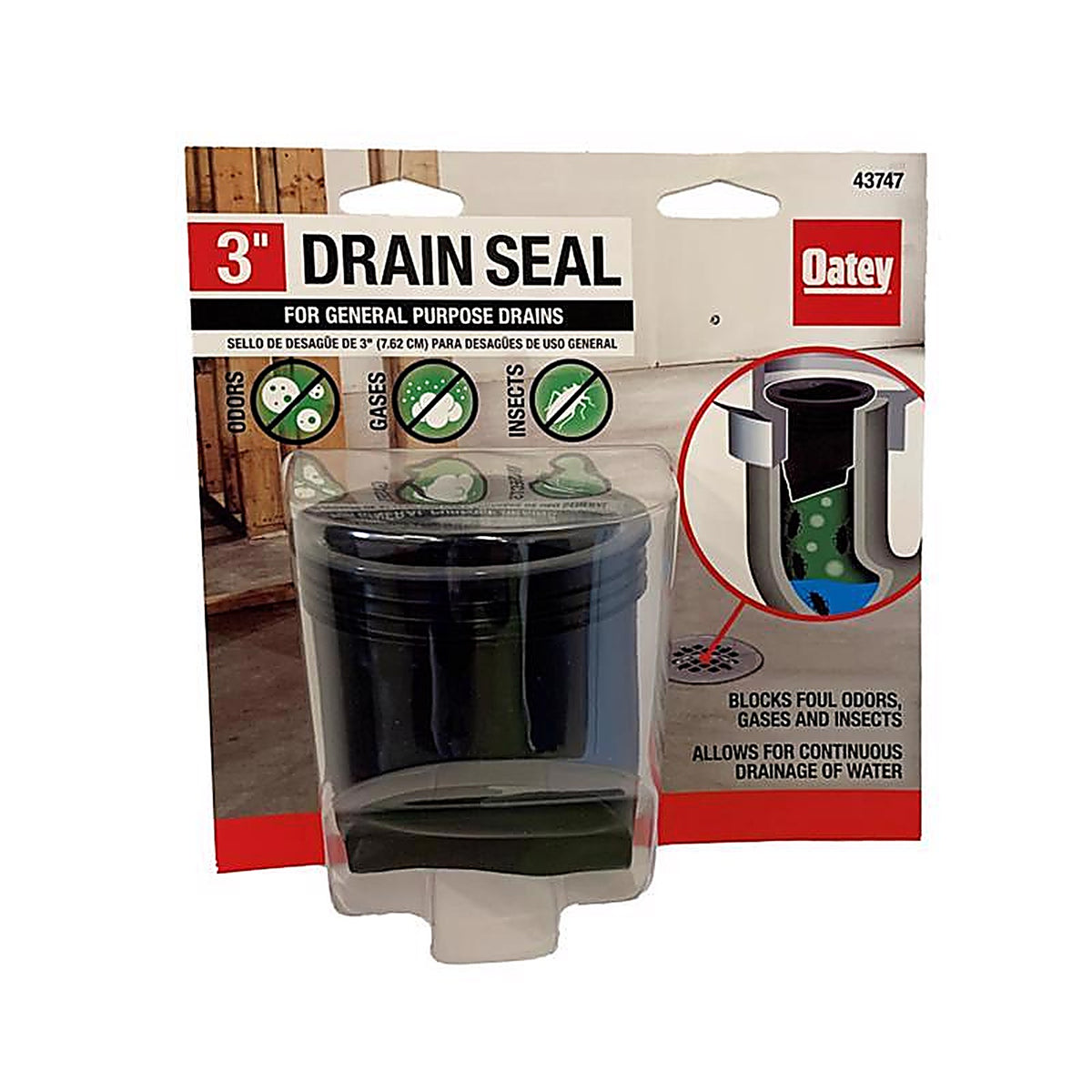 Oatey - 43747 - 3 In. D Plastic General Purpose Floor Drain