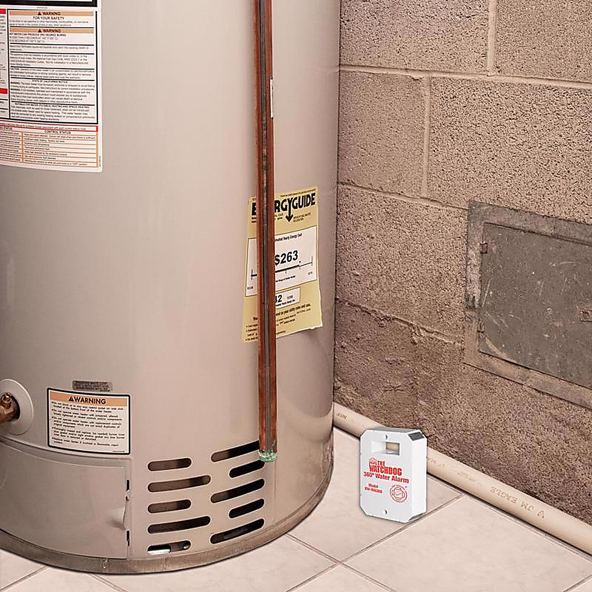 The Basement Watchdog - BW-WA360 - 3.25 In. H X 2.3 In. W X 1 In. L Water Alarm for Bw-Wa360