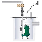 Zoeller - 2701-0005 - 1 HP 2535 GPH Cast Iron Tethered Float Switch Grinding Pump