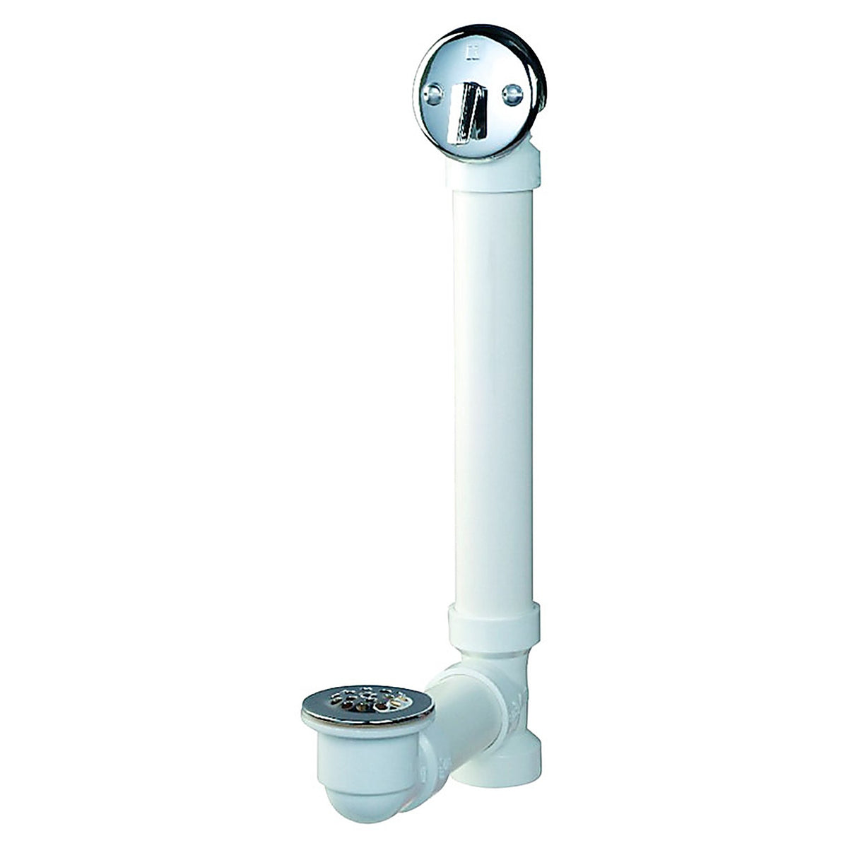Keeney 640PVC 1-1/2 in. Dia. Chrome Plastic Triplever Bath Drain
