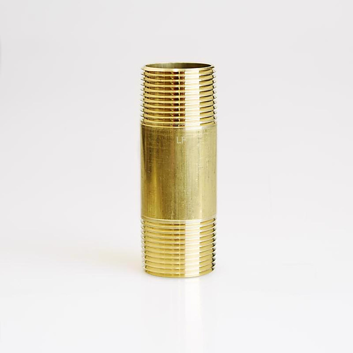 ATC - 6JC126300201059 - 1 In. MPT X 1 In. D MPT Yellow Brass Nipple 3-1/2 In. L