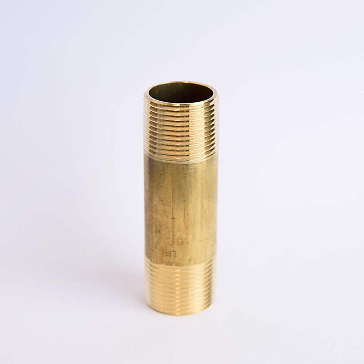 ATC - 6JC126300201060 - 1 In. MPT X 1 In. D MPT Yellow Brass Nipple 4 In. L