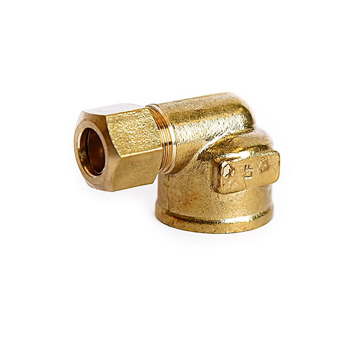 ATC - 6JC121010711040 - 3/8 In. Compression X 1/2 In. D FPT Brass 90 Degree Elbow