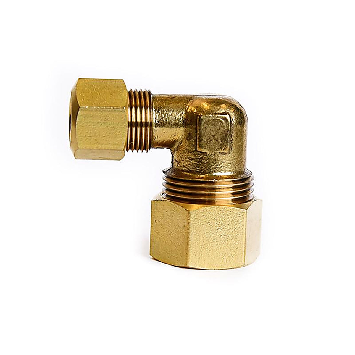 ATC - 6JC121010711017 - 5/8 In. Compression X 3/8 In. D Compression Brass 90 Degree Elbow