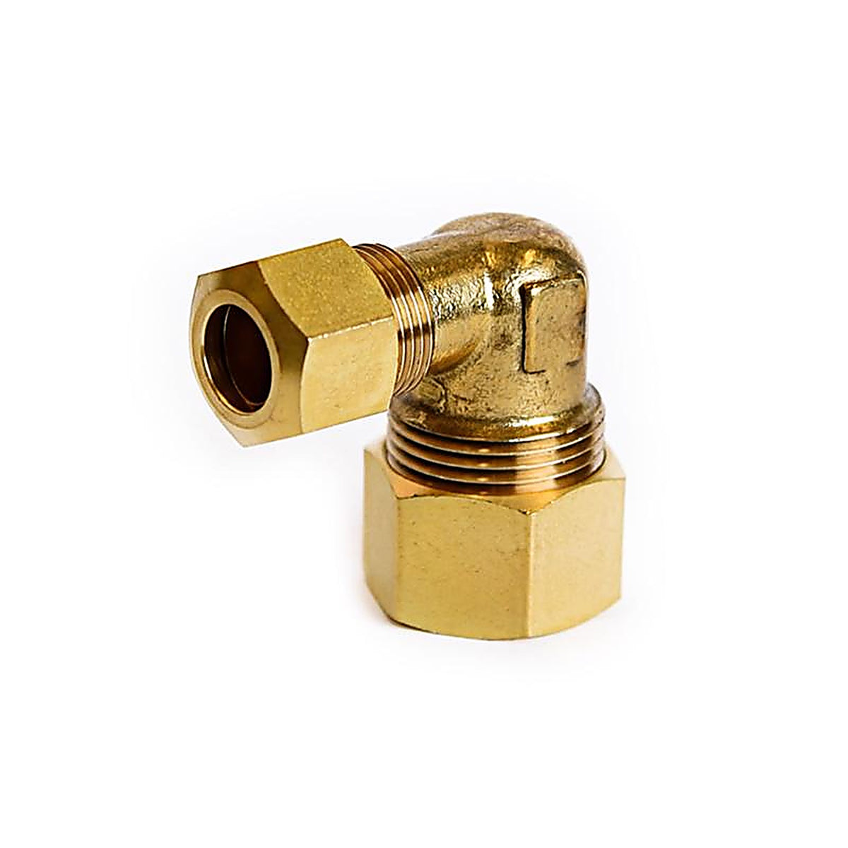 ATC - 6JC121010711017 - 5/8 In. Compression X 3/8 In. D Compression Brass 90 Degree Elbow