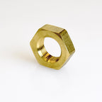 ATC - 6JC050801521042 - Pipe Lock Nut 3/8 In. Yellow Brass 1 Piece