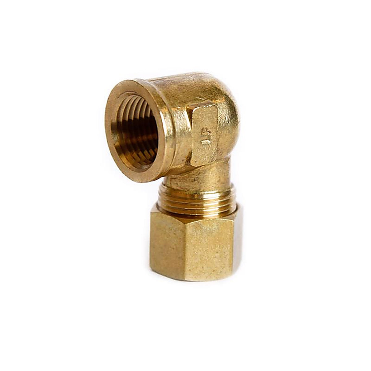 ATC - 6JC121010711041 - 1/2 In. Compression X 3/8 In. D FPT Brass 90 Degree Elbow