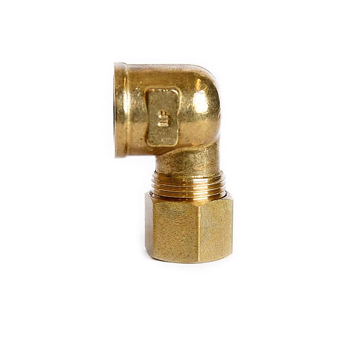 ATC - 6JC121010711041 - 1/2 In. Compression X 3/8 In. D FPT Brass 90 Degree Elbow