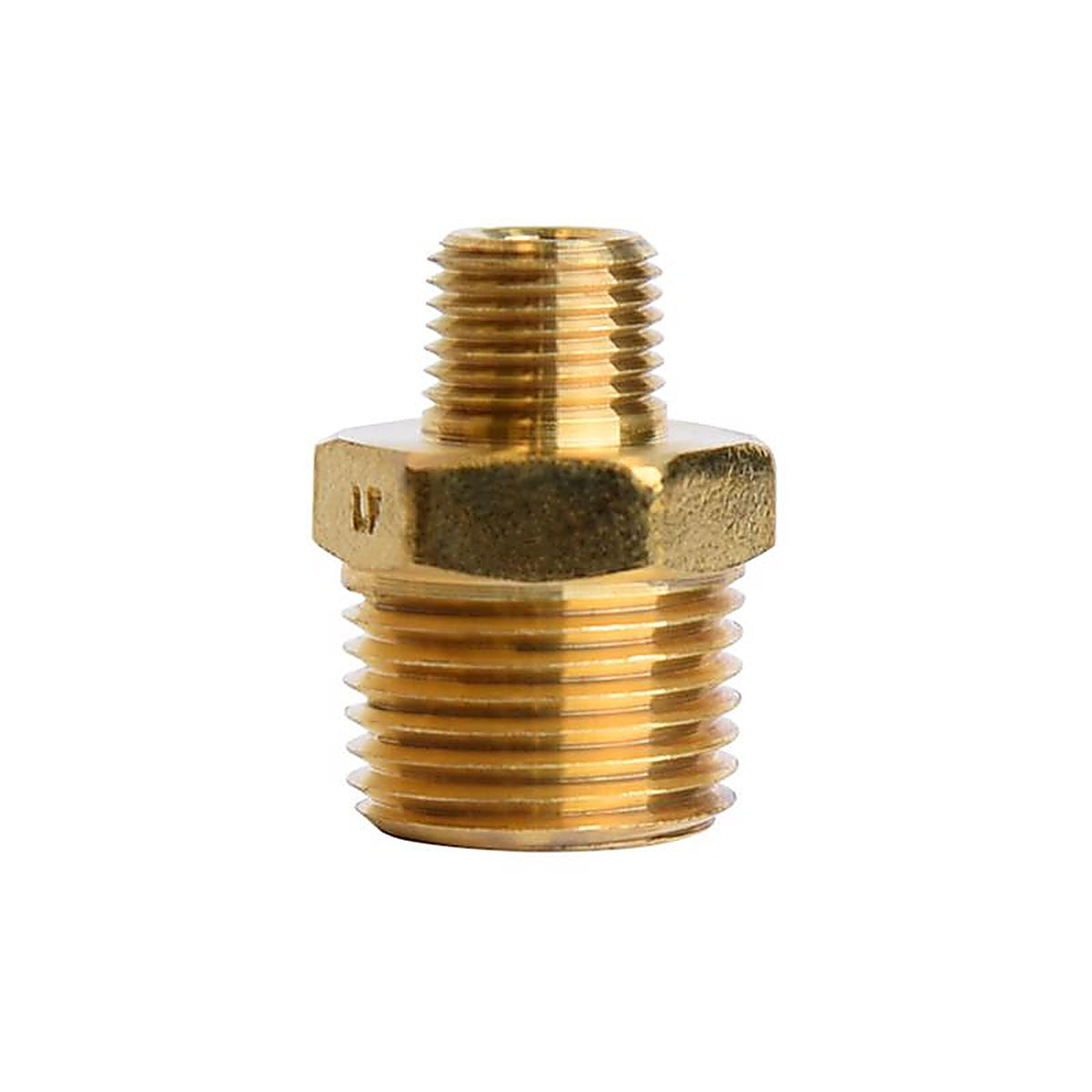 ATC - 6JC101010721014 - 3/8 In. MPT X 1/8 In. D MPT Brass Reducing HEX Nipple