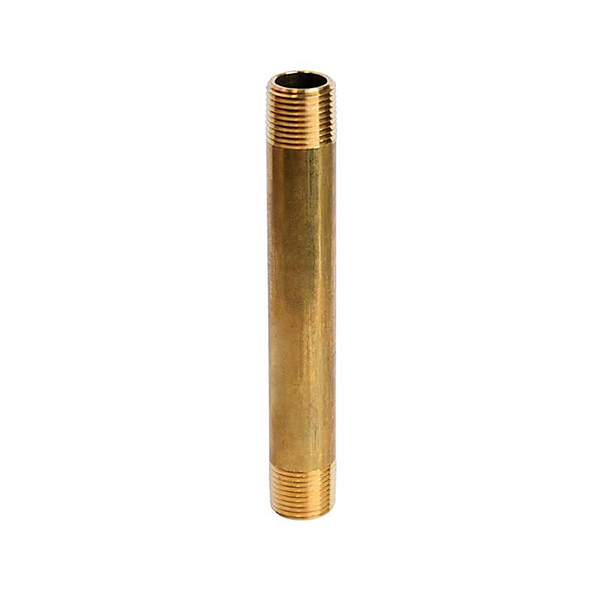ATC - 6JC126300201035 - 3/8 In. MPT X 3/8 In. D MPT Yellow Brass Nipple 4-1/2 In. L