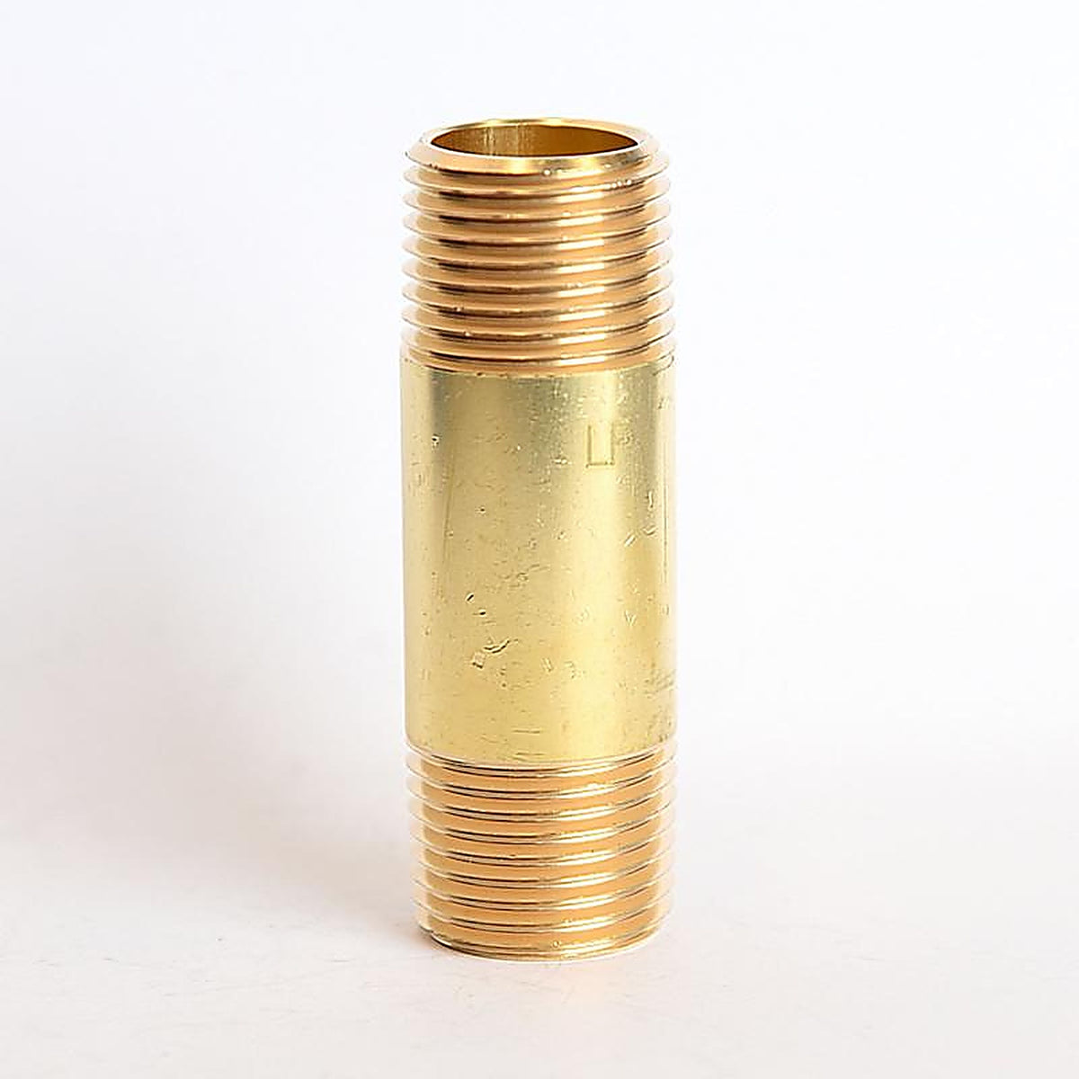 ATC - 6JC126300201040 - 1/2 In. MPT X 1/2 In. D MPT Yellow Brass Nipple 2-1/2 In. L