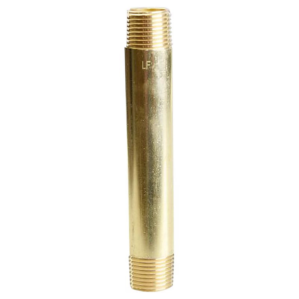 ATC - 6JC126300201044 - 1/2 In. MPT X 1/2 In. D MPT Yellow Brass Nipple 5 In. L