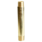 ATC - 6JC126300201044 - 1/2 In. MPT X 1/2 In. D MPT Yellow Brass Nipple 5 In. L