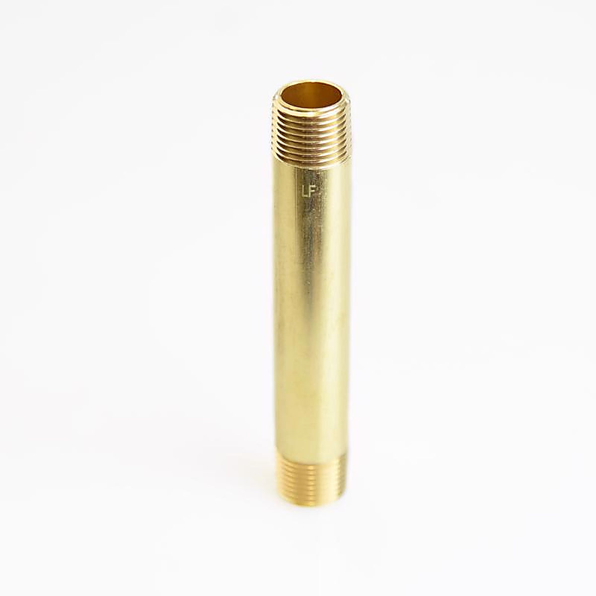 ATC - 6JC126300201044 - 1/2 In. MPT X 1/2 In. D MPT Yellow Brass Nipple 5 In. L