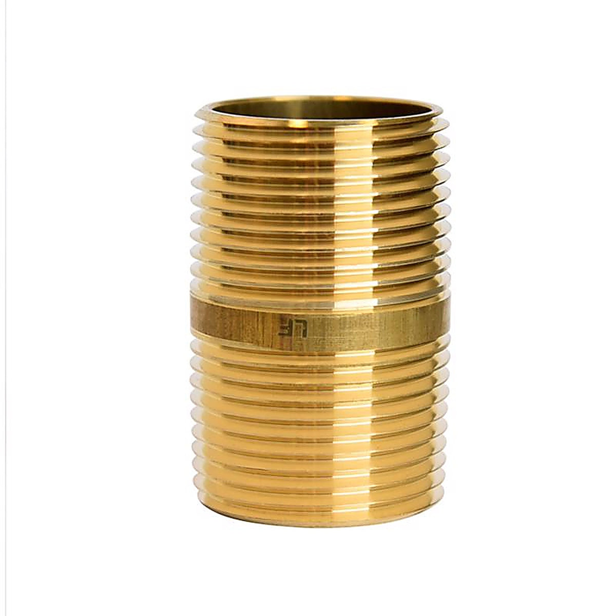 ATC - 6JC126300201056 - 1 In. MPT X 1 In. D MPT Yellow Brass Nipple 2 In. L