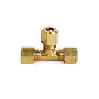 ATC - 6JC126310701015 - 1/4 In. Compression X 1/4 In. D Compression Yellow Brass Tee
